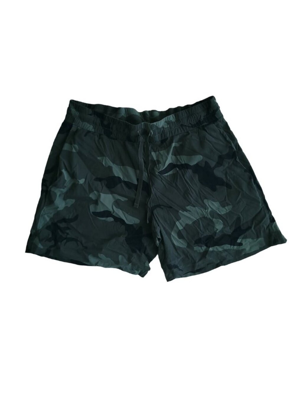 Tuff Gorpcore Athletics Camo Wide Cargo Shorts Nylon Shorts (L)